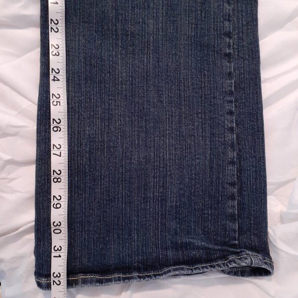 Common Genes Medium Wash Denim Bootcut Flare Women's Jeans  Back 2 School SZ 14 - Picture 7 of 9